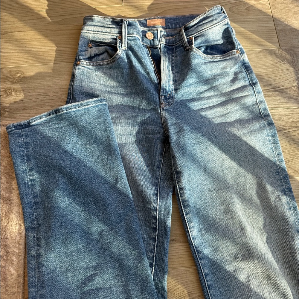 MOTHER The Kick It Denim Jeans Size 24 - Picture 2 of 8